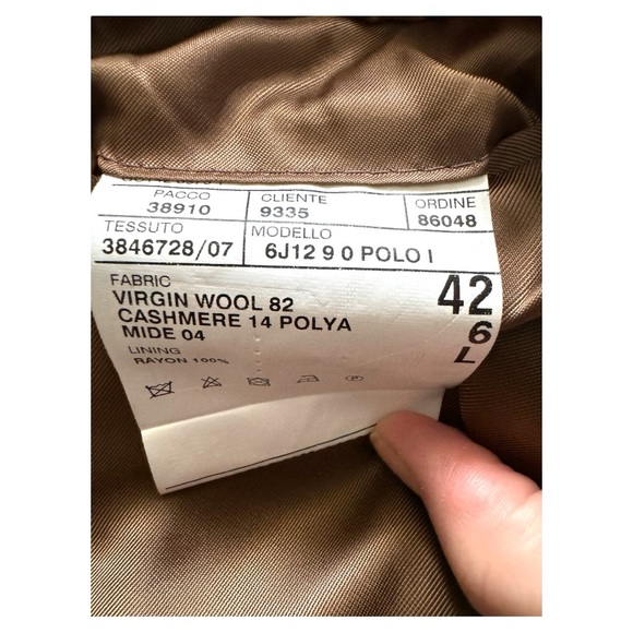 Polo Ralph Lauren Cashmere Wool Herringbone Windowpane Sport Coat Blazer 42L - Picture 11 of 16